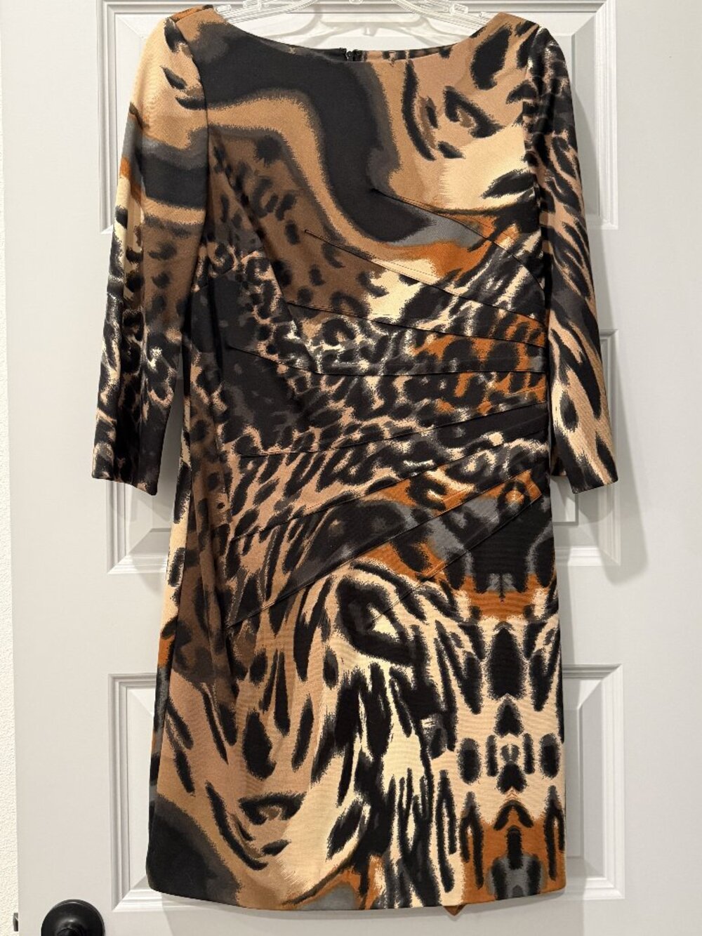 JESSICA SIMPSON ANIMAL PRINT DRESS - SIZE 10